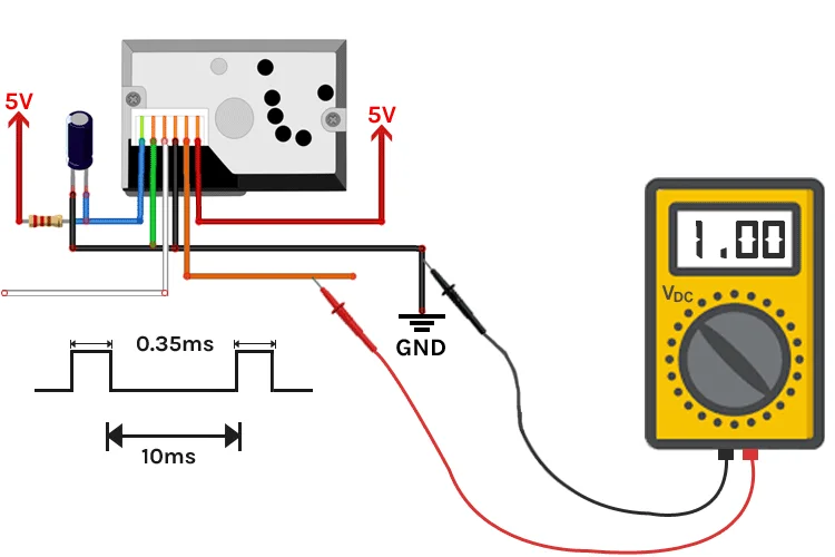 PM2.5 GP2Y1010AU0F Dust Smoke Particle Sensor - Image 6