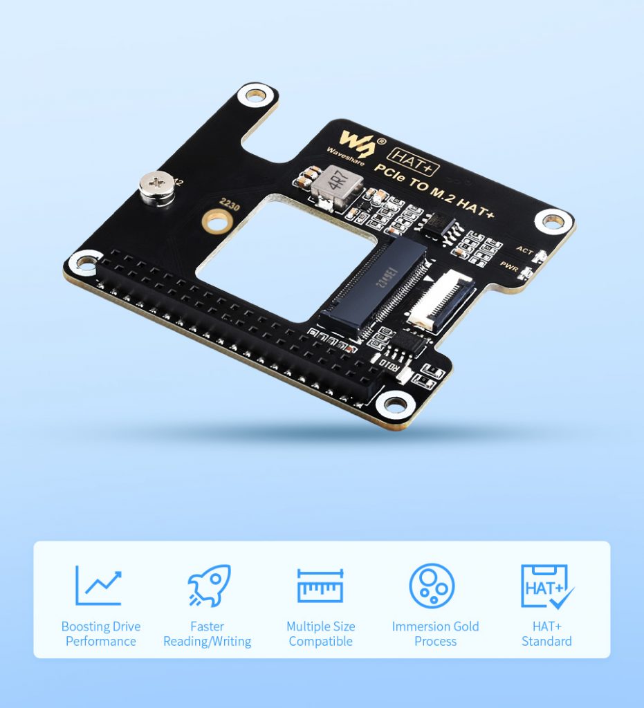 PCIe TO M.2 HAT Plus details 1