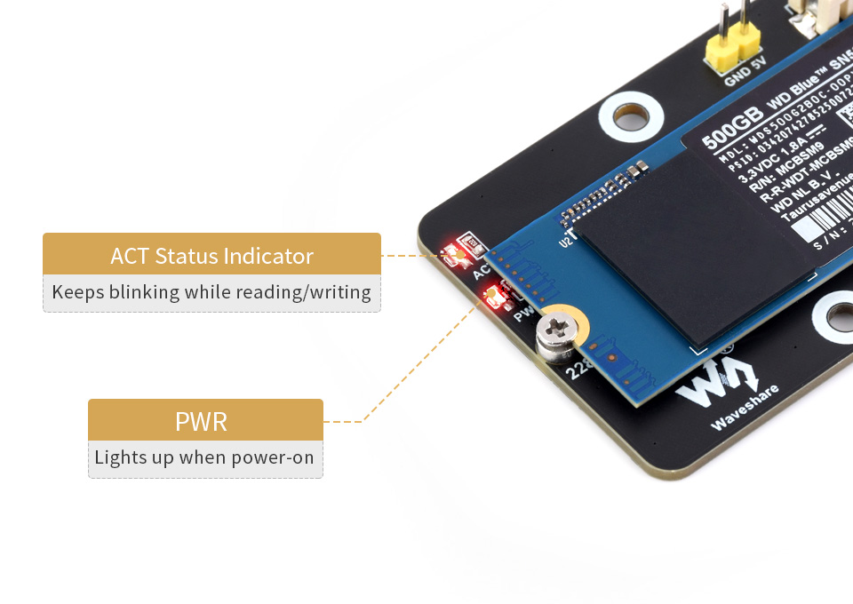 M.2 NVMe SSD Expansion Board (C) for Raspberry Pi 5 - Image 8
